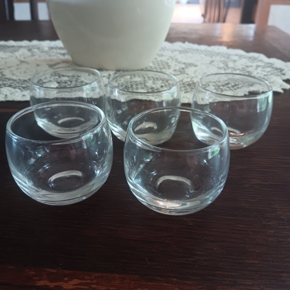 !!!Set of 5 Cocktail Glasses - Vintage Barware -